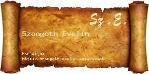 Szongoth Evelin névjegykártya