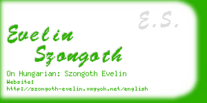 evelin szongoth business card